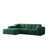 ECKSOFA Ottom Celes Premium Opera Velvet - Grün, Holzwerkstoff/Textil (266/165cm) - Fun Möbel