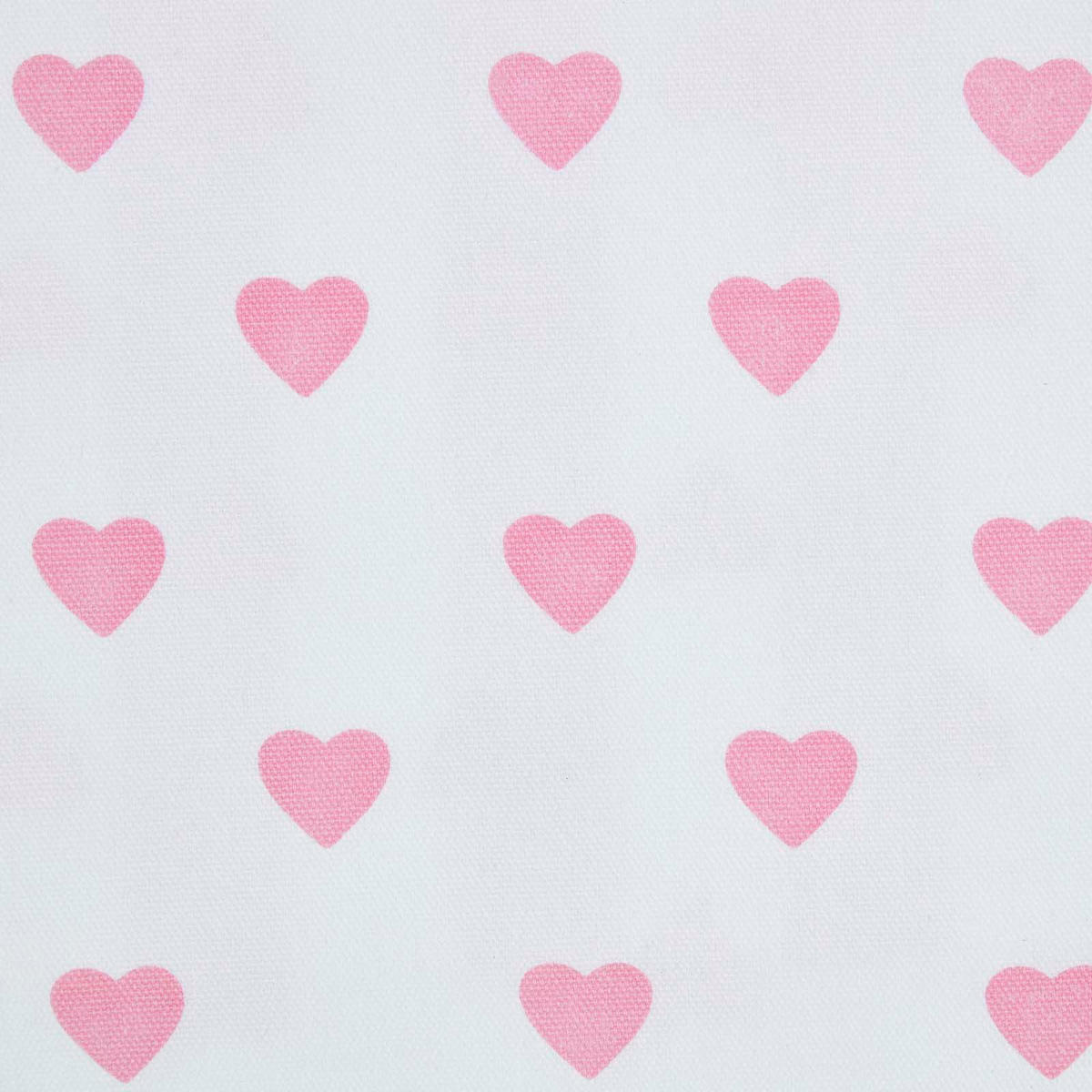 ÖSENVORHANG Herzen blickdicht 2er-Set, 137/228 cm - Rosa, Textil (137/228cm) - Homescapes