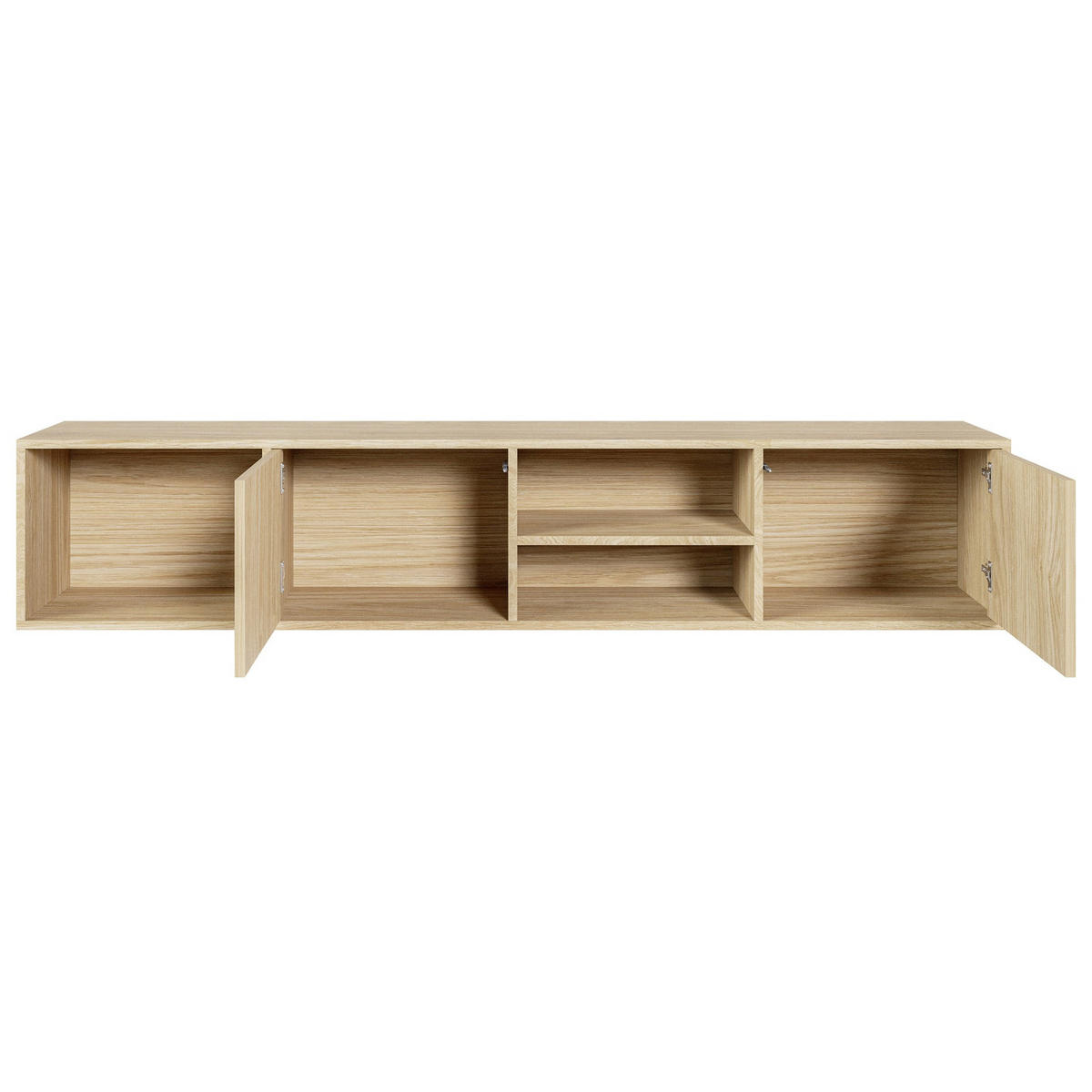 TV-STOLEK Sanva Olejovaný dub 200 cm - barva dubu, kompozitní dřevo (200/40/35cm) - Selsey