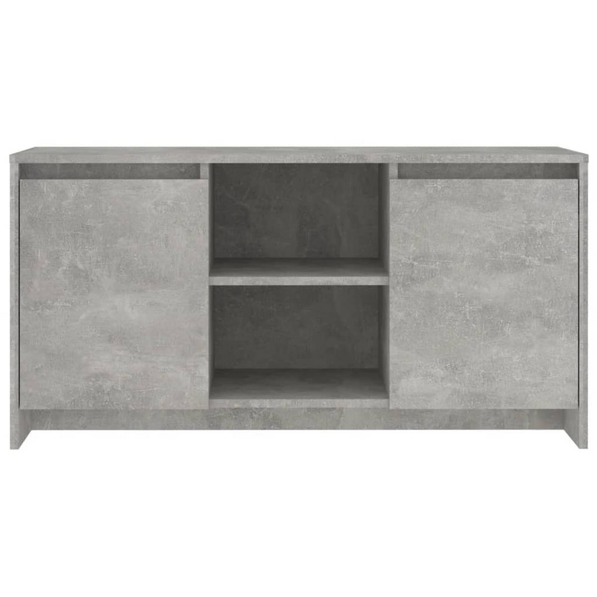 TV-SCHRANK Betongrau 102/37,5/52,5 Cm Holzwerkstoff - Grau, Holz (102/52.5/37.5cm) - vidaXL