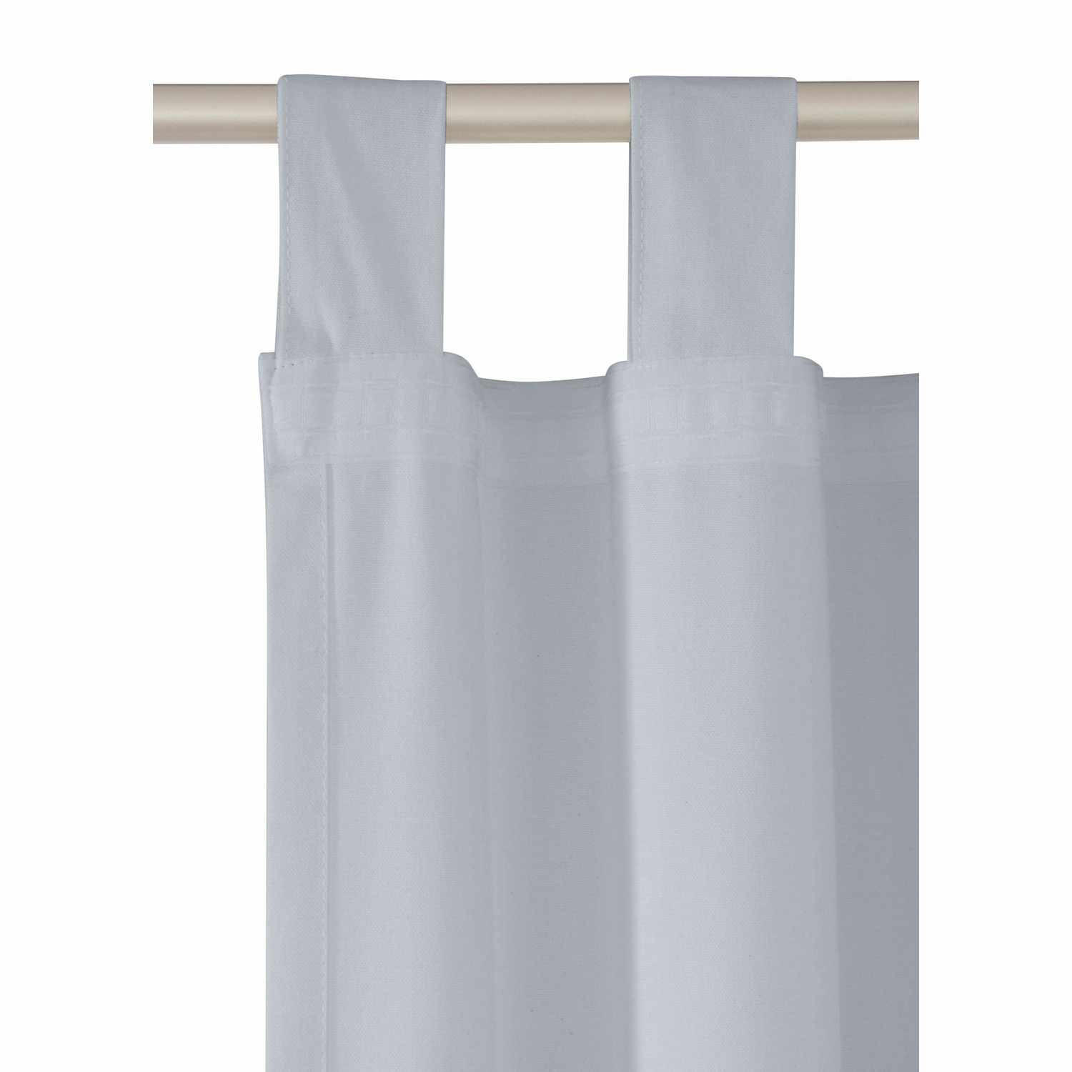 SCHLAUFENVORHANG IM UNI DESIGN DOVE Blickdicht - Silberfarben, Textil (140/0.5/255cm) - Tom Tailor