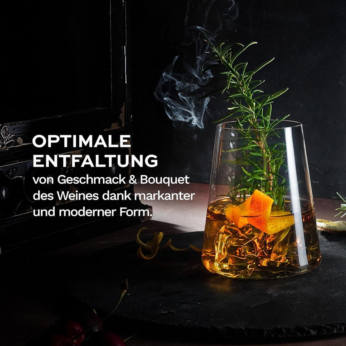 POWER Rotweinbecher 2er Set - Transparent, Glas (0.5L) - Stölzle