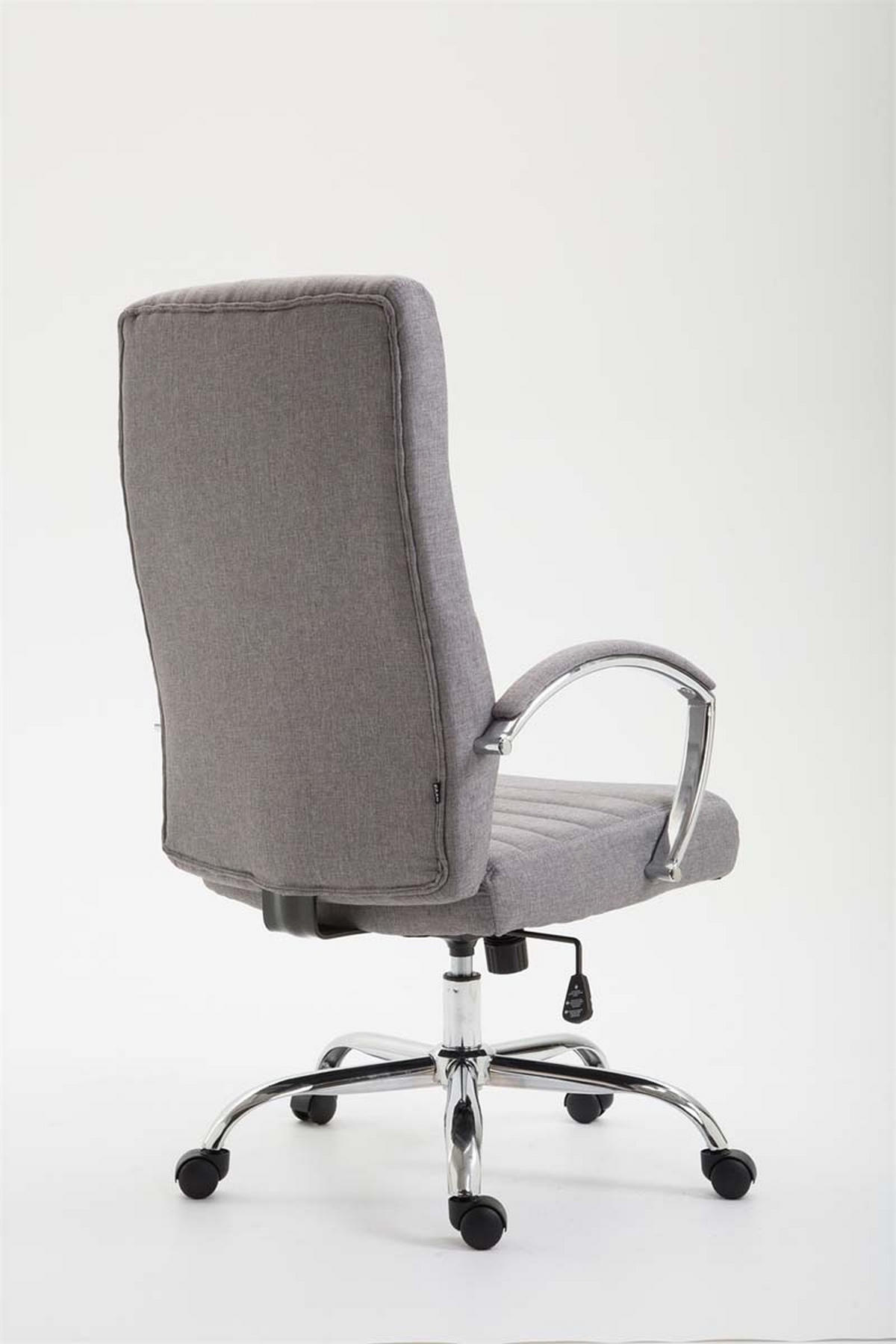 BÜROSTUHL Vallon, Stoff Grau - Grau, Textil/Metall (60/118/68cm) - TPFLiving
