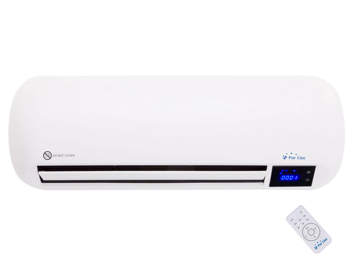 SPLIT-WANDHEIZUNG Weiß mit Fernsteuerung und Programmierung 2000 W - Weiß, Kunststoff (62/21/13cm) - Purline