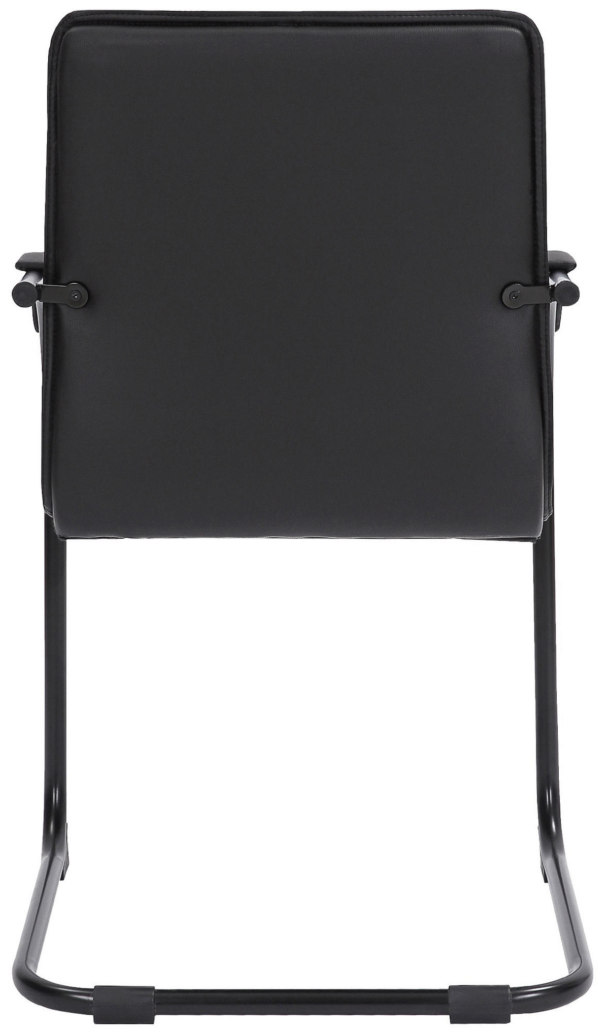 SCHWINGSTUHL Lederlook Schwarz/Schwarz - Schwarz, Textil/Metall (56/95/60cm) - CLP