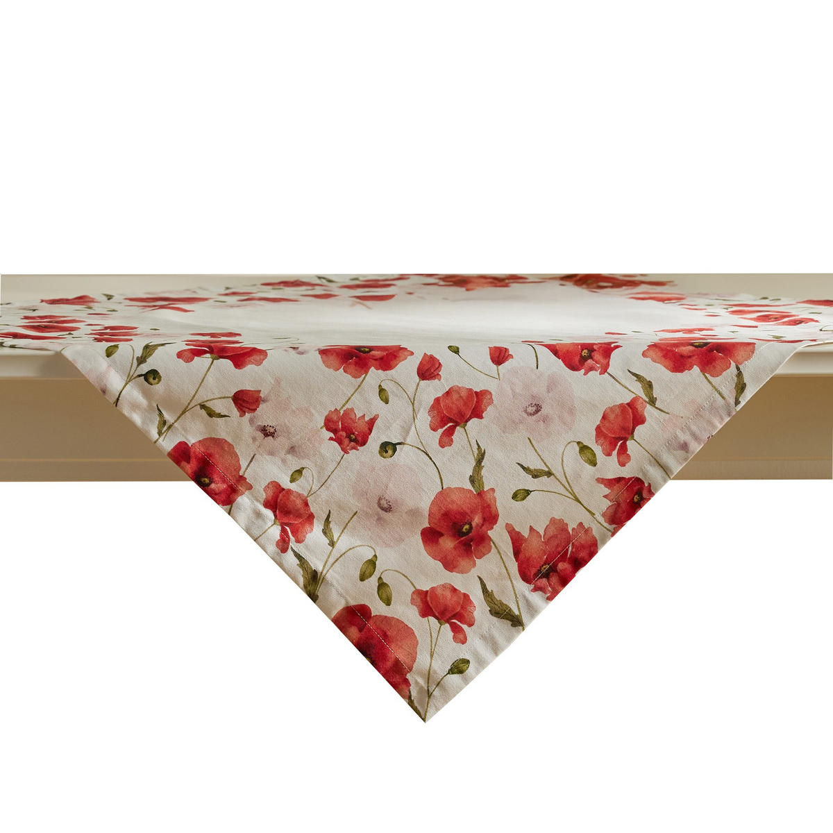 TISCHDECKE Popini - Weiß, Textil (80/80/1cm) - home&you