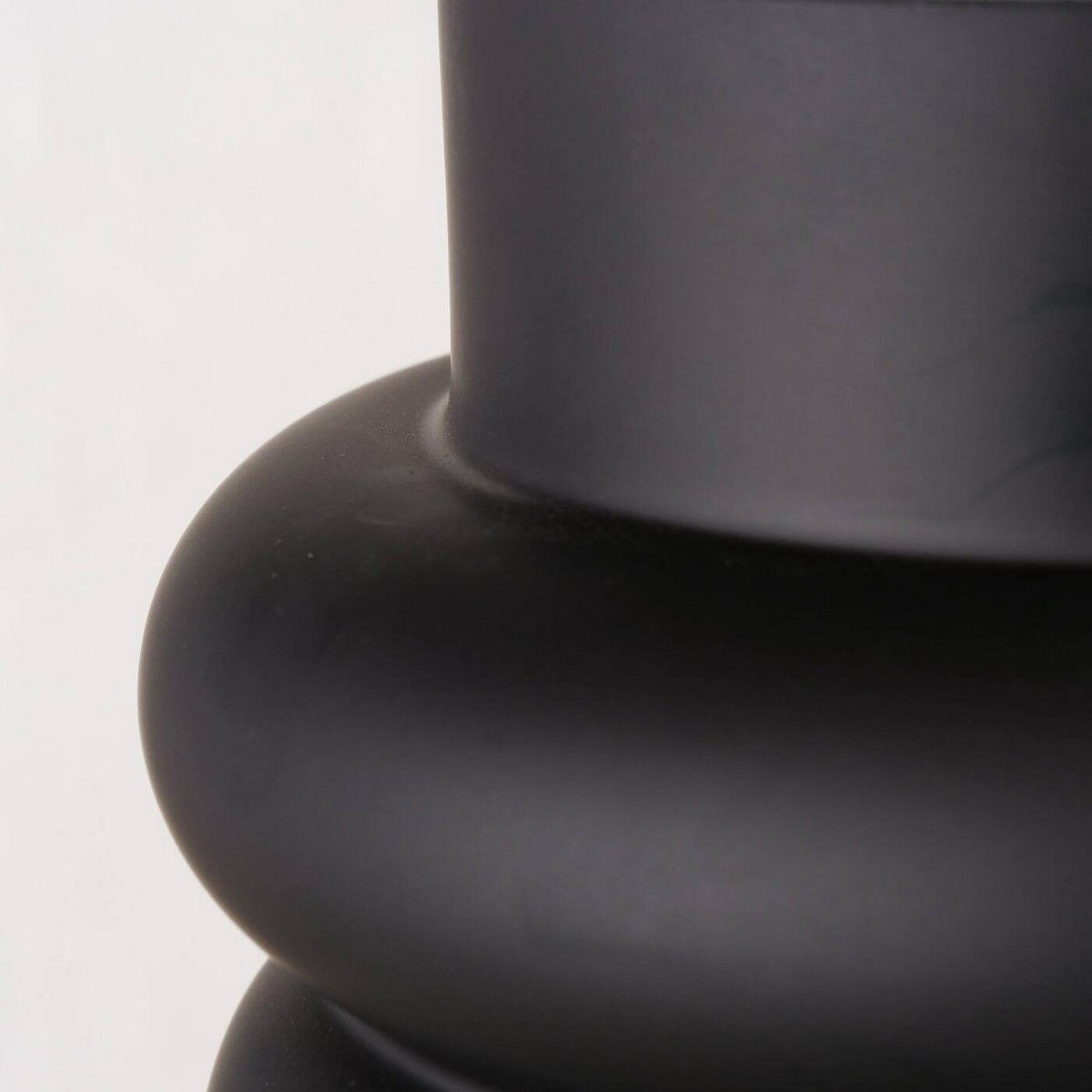 VASE Ribbo - Schwarz, Glas (20cm) - Boltze Home