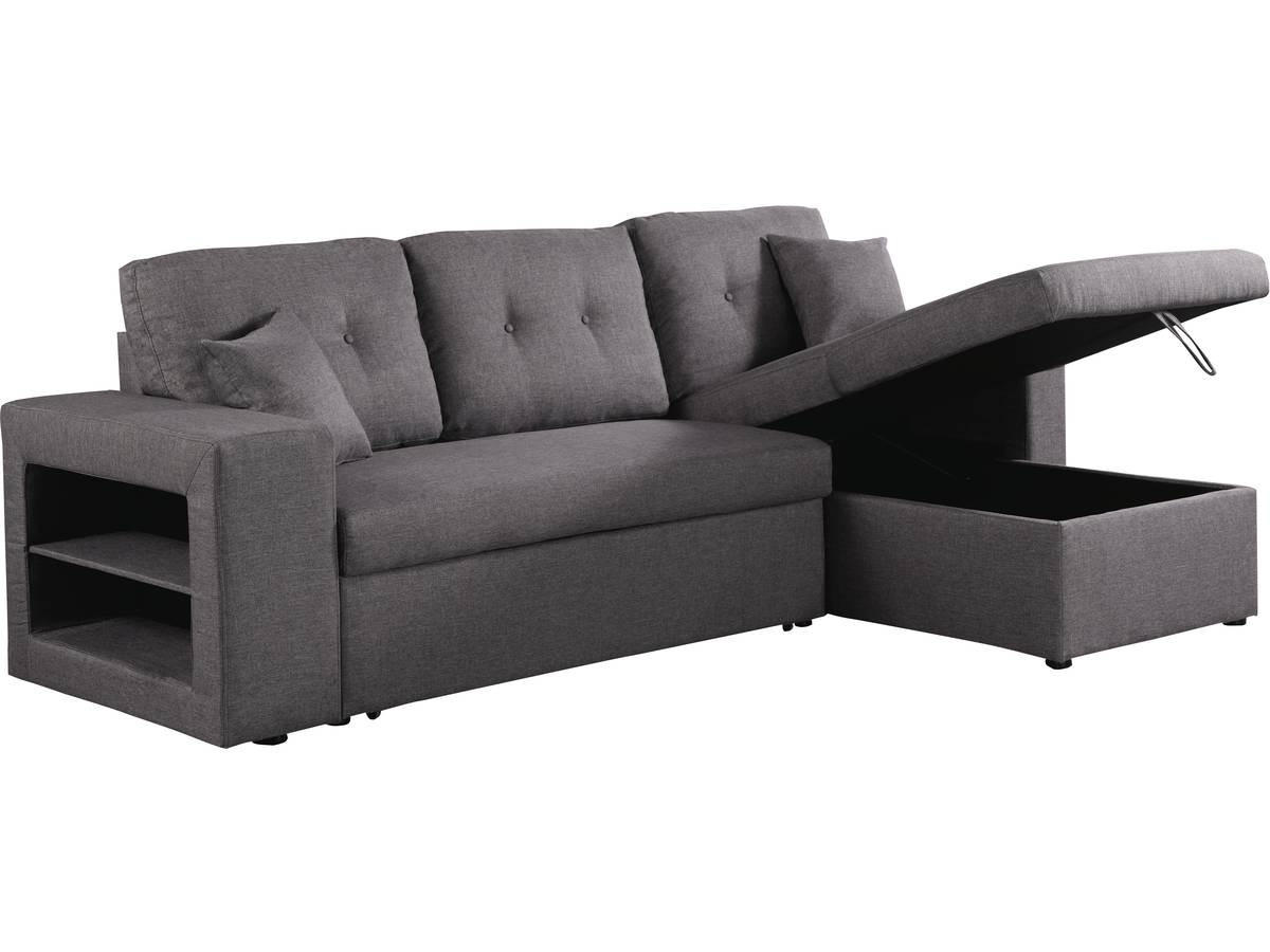 ECKSOFA axel Grau - Dunkelgrau, Textil (146/233cm) - Habitat Garten