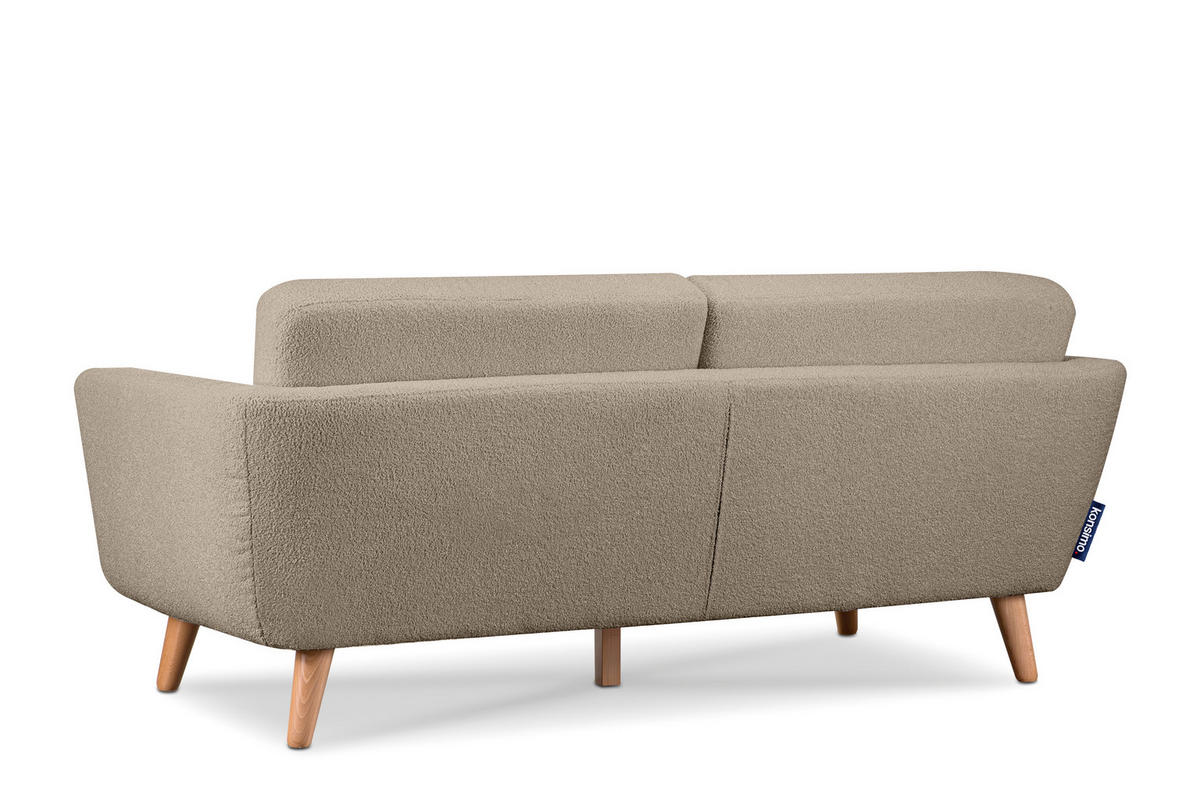 3-SITZER-SOFA TAGIO mit Armlehnen, Braun - Braun, Buchenholz/Textil (88/80/190cm) - KONSIMO®