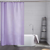 DUSCHVORHANG Lila 120 x 180 cm Polyester Schimmelresistent Wasserabweisend Waschbar - Flieder, Textil (120/180cm)