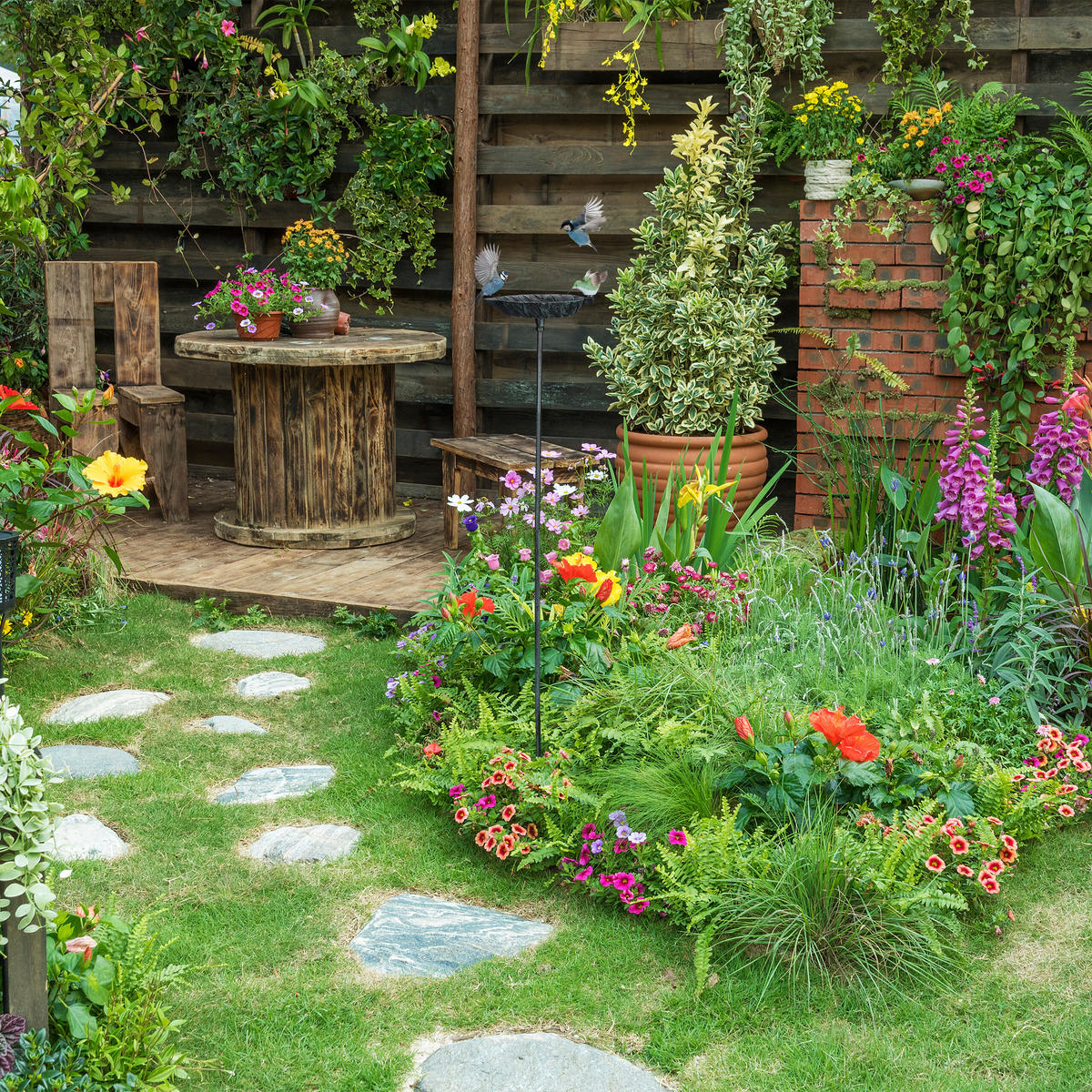 VOGELTRÄNKE - Multicolor, Metall (13.5/100.5/19cm) - Relaxdays