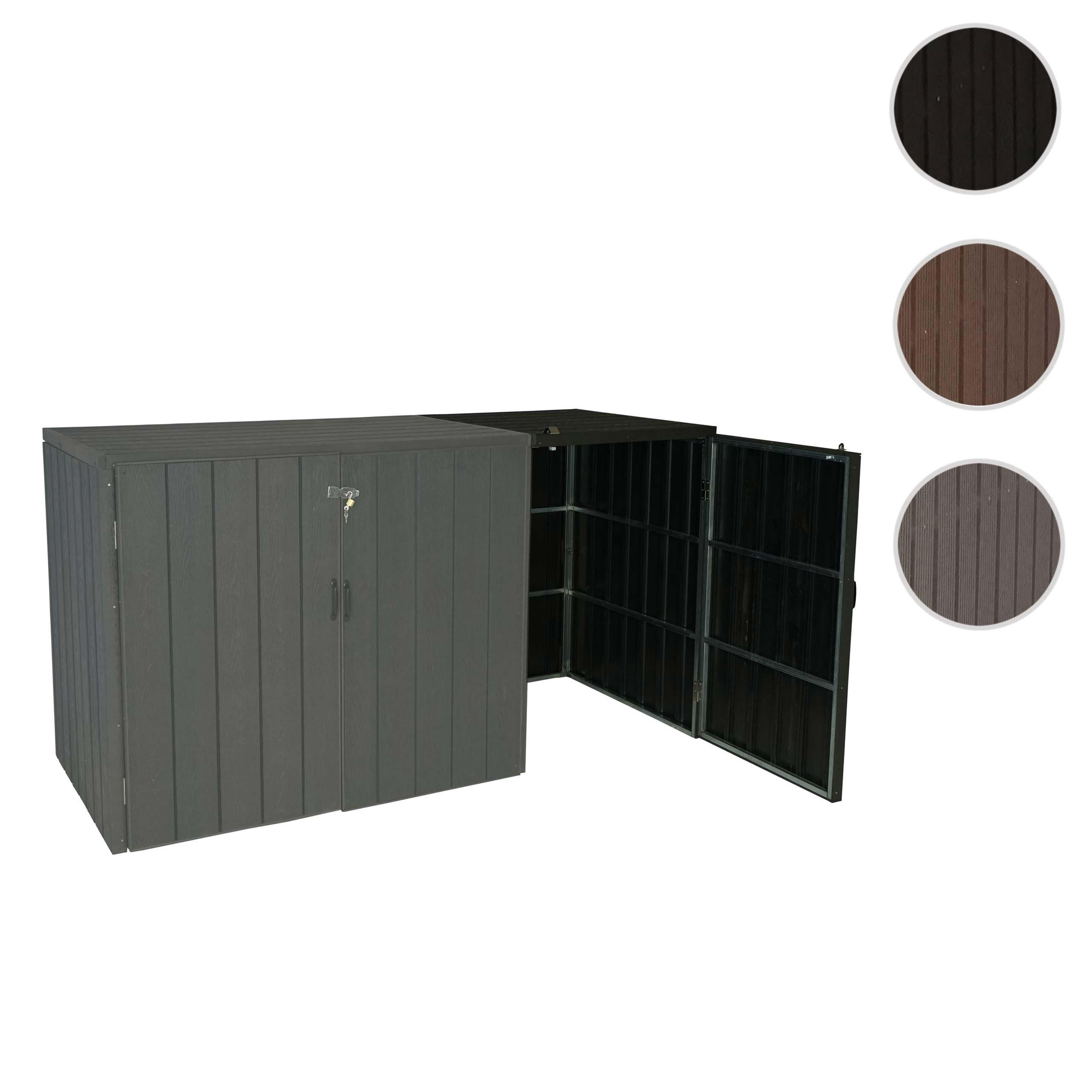 MÜLLTONNENBOX ERWEITERUNG Anthrazit - Anthrazit, Metall (69/116/88cm) - MCW