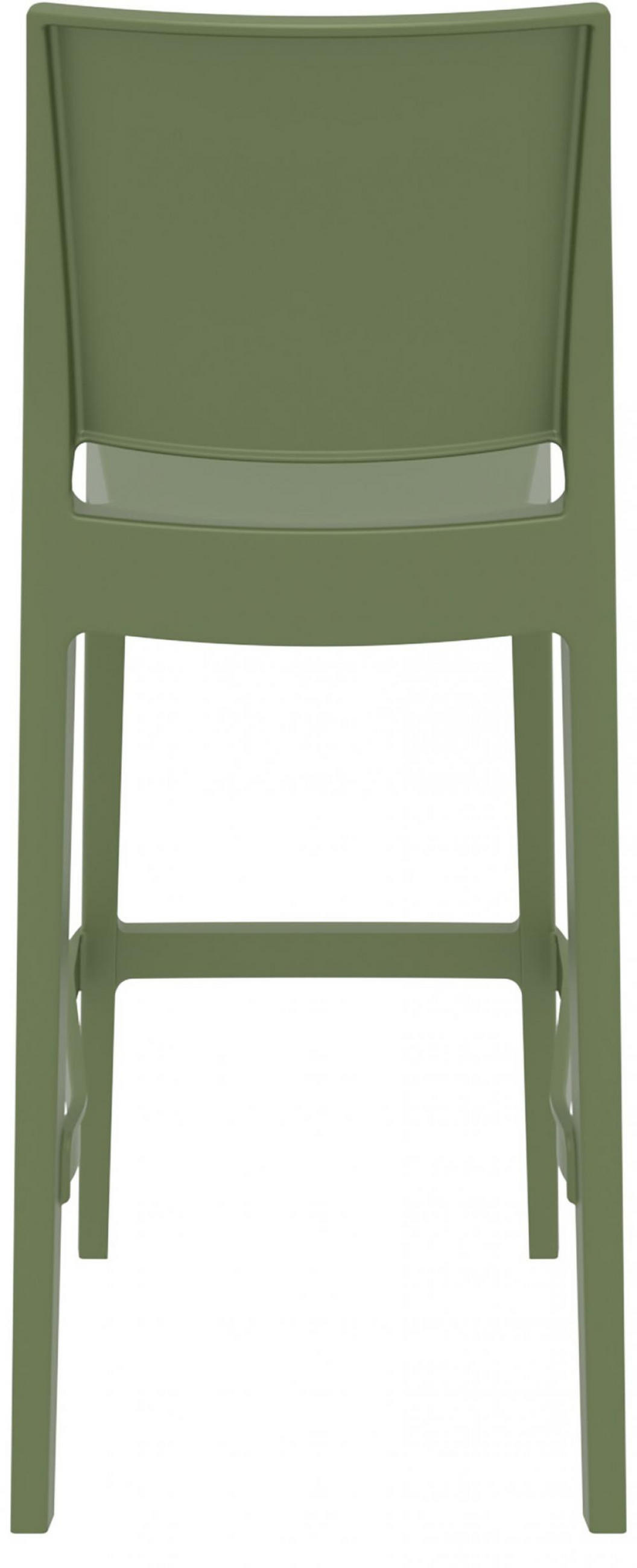 BARHOCKER 4 Kunststoff Oliv - Olivgrün, Kunststoff (45/105/51cm) - CLP