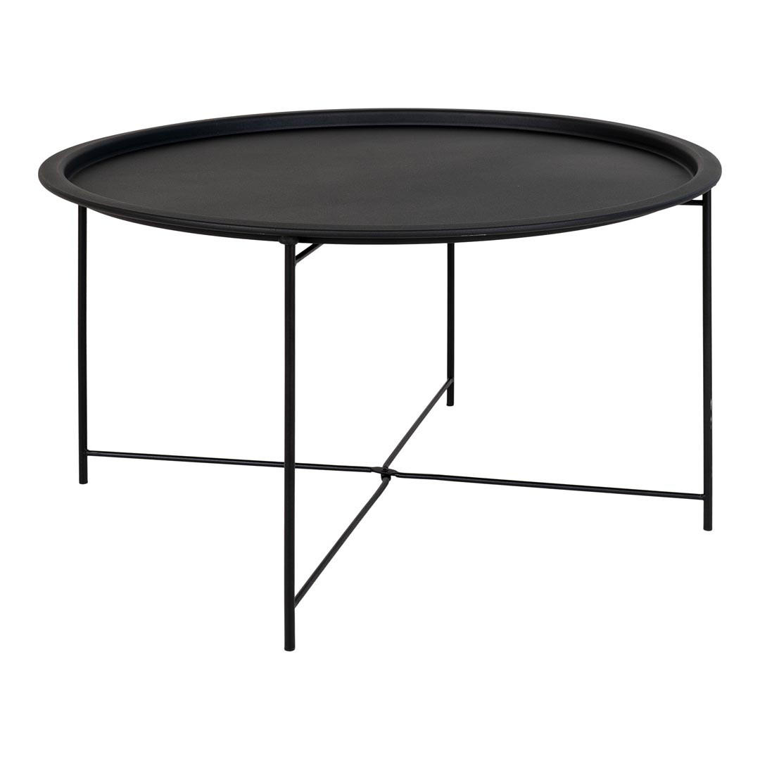 COUCHTISCH Ø75cm schwarz - Schwarz, Holzwerkstoff (75/75/43cm) - ebuy24