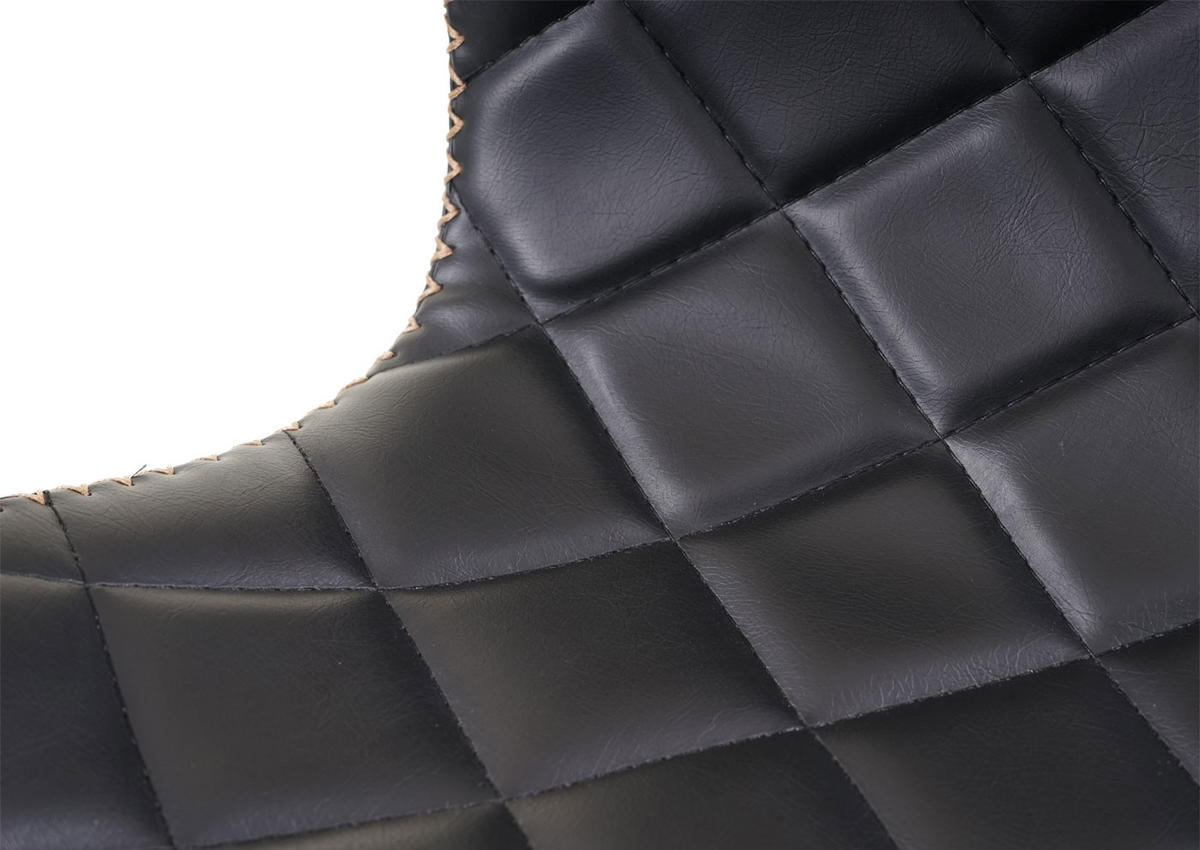 BARHOCKER Schwarz 2er-Set - Schwarz, Textil (48/100/57cm) - MCW