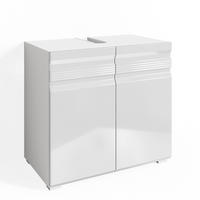 WASCHBECKENUNTERSCHRANK Fredd Weiß 60 x 60 cm - Weiß Hochglanz, Holzwerkstoff (60/60/34cm) - Vicco