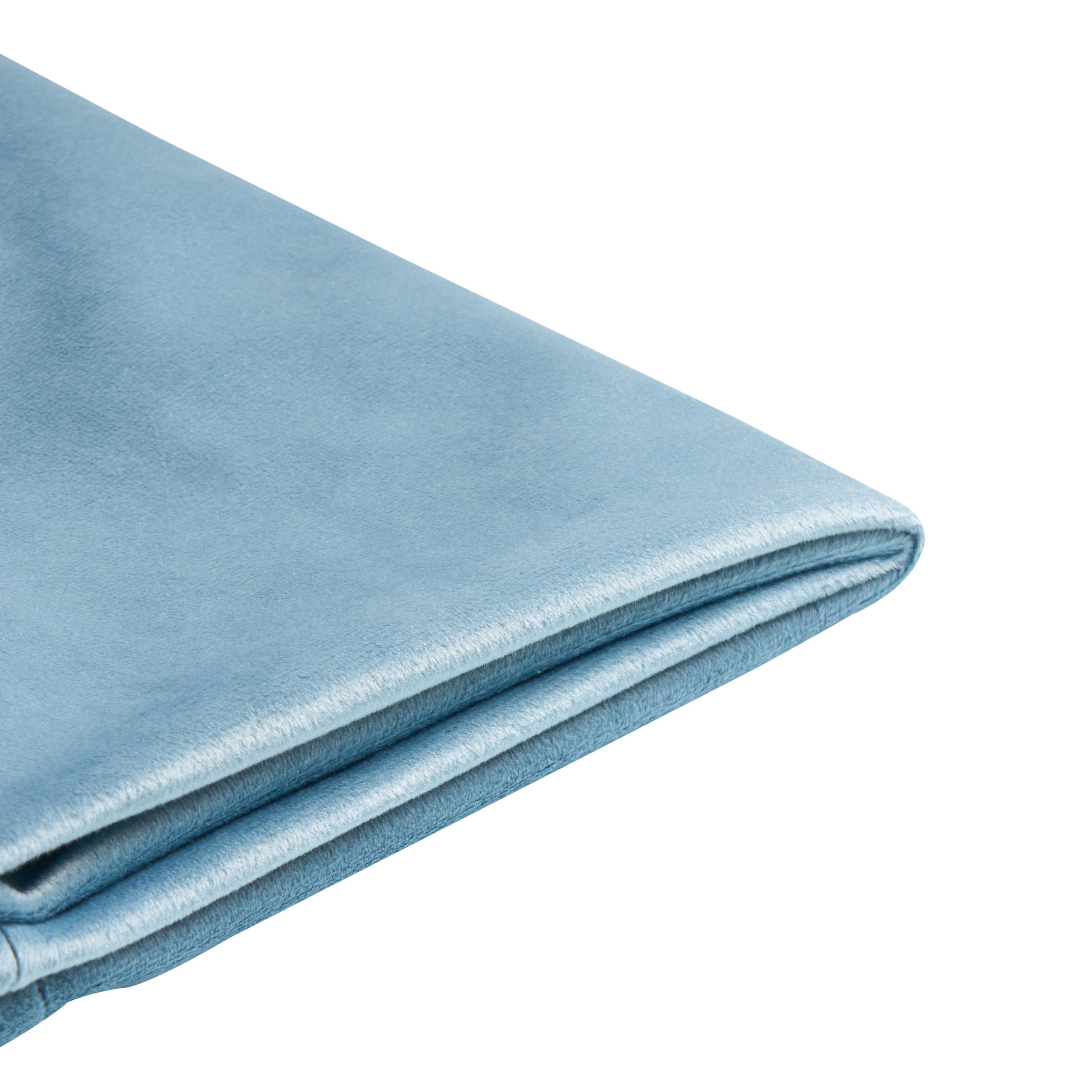 Beliani Bettrahmenbezug Hellblau 100x214 cm