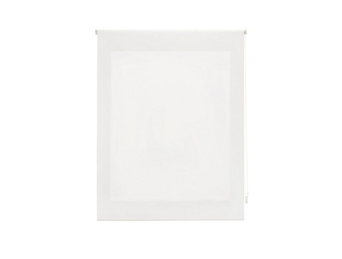 ROLLO Polyester Transluzent Weiß 150x250 - Weiß, Textil (150/250/1cm) - Purline