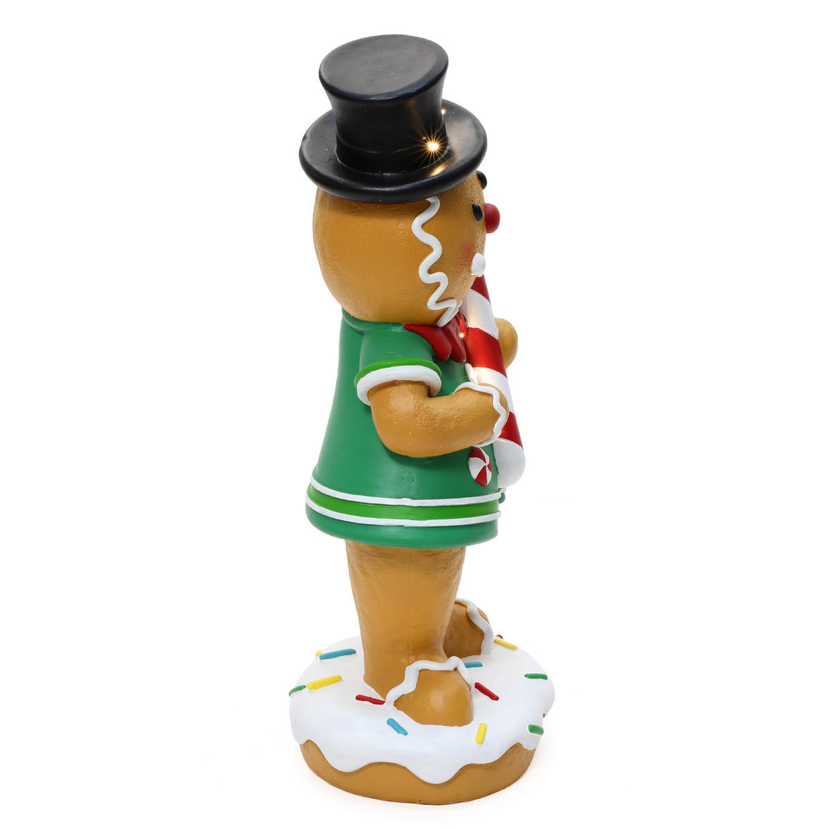 LEBKUCHENMANN Stehfigur 61CM HTHD0367-S - Braun, Stein (23/61/27.5cm) - Hometopia