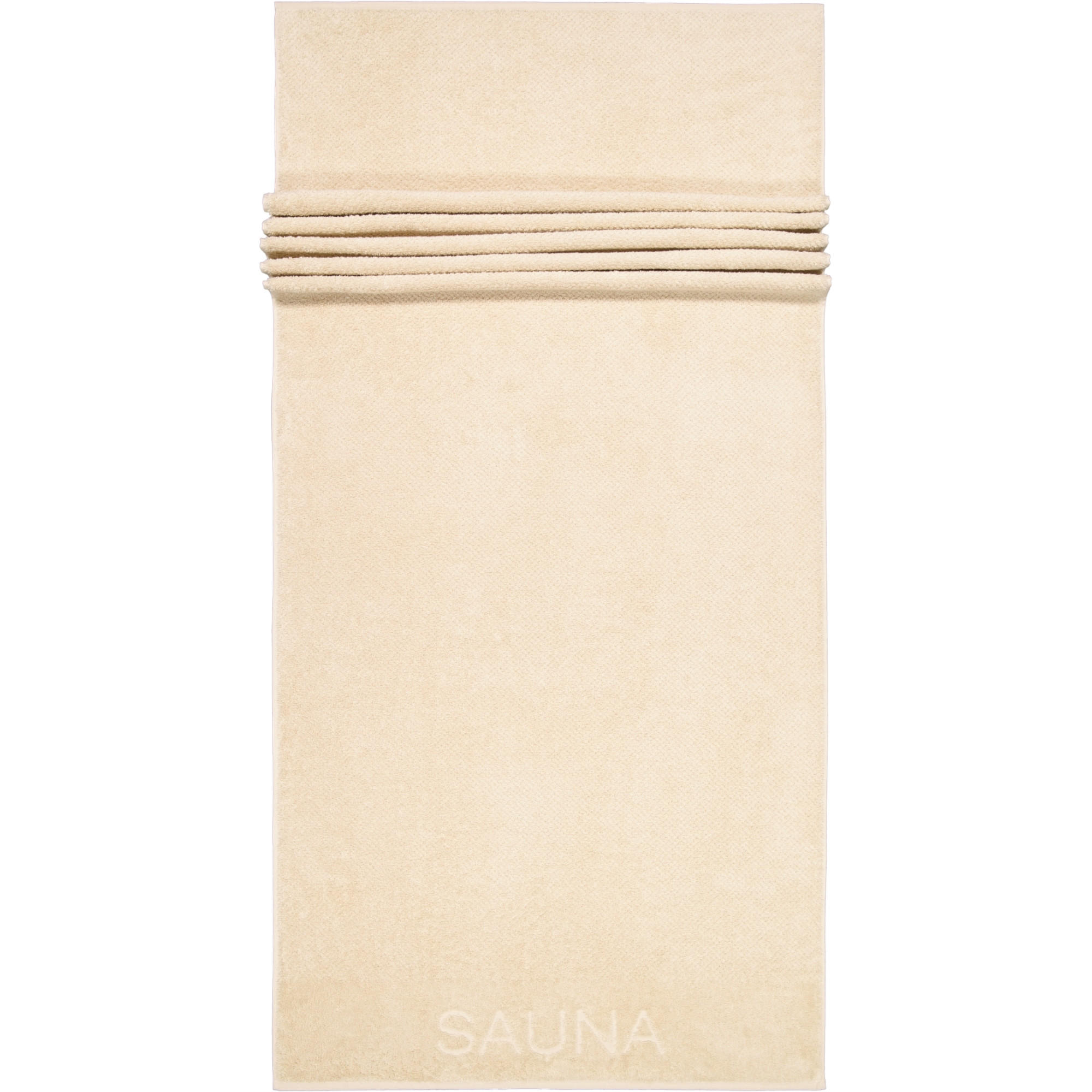 SAUNATÜCHER PURE 6501 BEIGE - 370 - Beige, Textil (80/200cm) - Cawoe