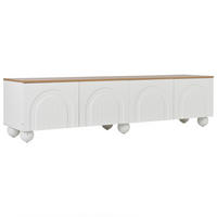 TV-LOWBOARD 180 cm in Weiß & Eiche-Optik - Weiß, Holzwerkstoff (180/45/40cm) - Urban Meuble