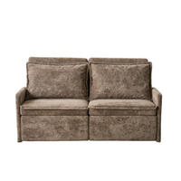 SCHLAFSOFA 172.5/71/95 cm Braun mit USB-Anschluss, 5-fach verstellbarer Rückenlehne und Stauraum - Braun, Textil (71/95/172.5cm) - Oxeza