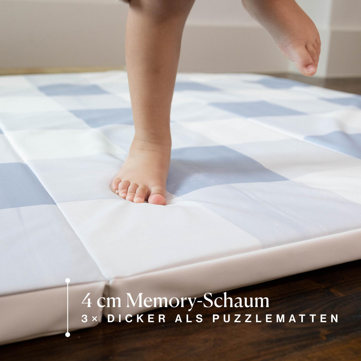 SPIELMATTE Arden Tide blau 122x183 - Blau, Kunststoff (122/183cm)