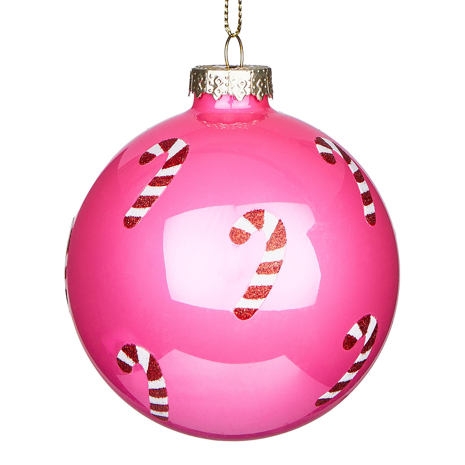 CHRISTBAUMKUGEL Hang On Candy Cane - Pink, Glas (8/1/8cm) - Butlers