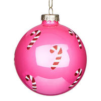 CHRISTBAUMKUGEL Hang On Candy Cane - Pink, Glas (8/1/8cm) - Butlers