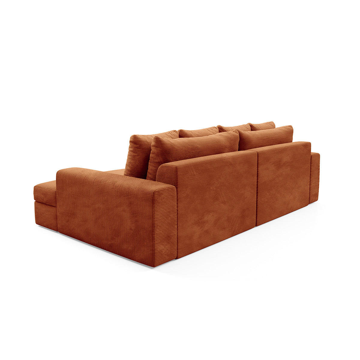 SOFA Paola 3 Sitzplätze Ziegelrot - Rot, Holz (272/86/167cm) - Petits-meubles