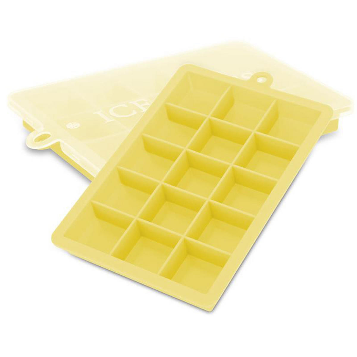 EISWÜRFELFORM 2er Set - Gelb, Kunststoff (13/2.5/18cm) - Intirilife