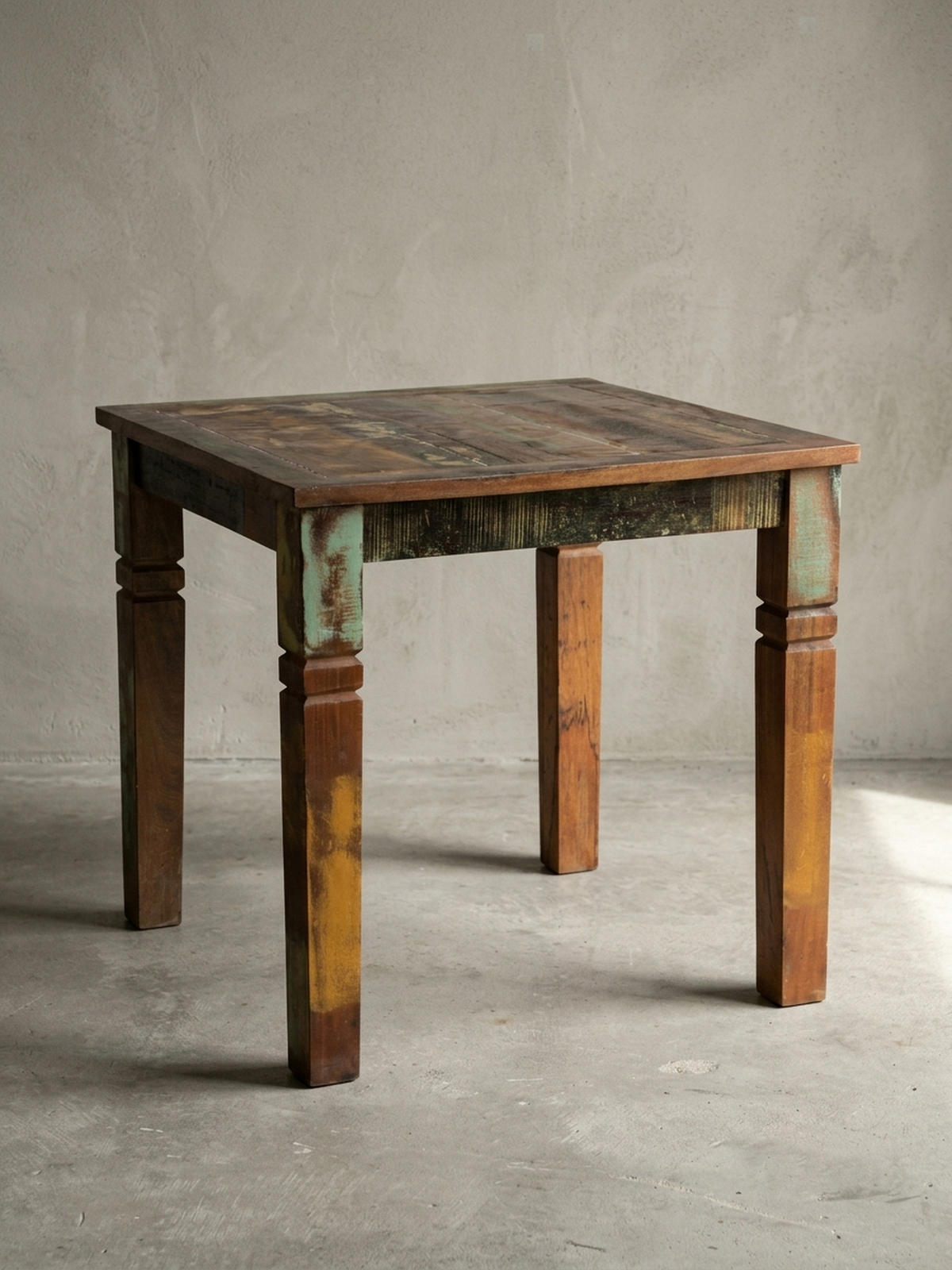 ESSTISCH Massivholz Quadratisch Landhausstil DIANA, Beige 80x80x76 cm - Beige/Braun, Holz (80/80/76cm) - KADIMA DESIGN