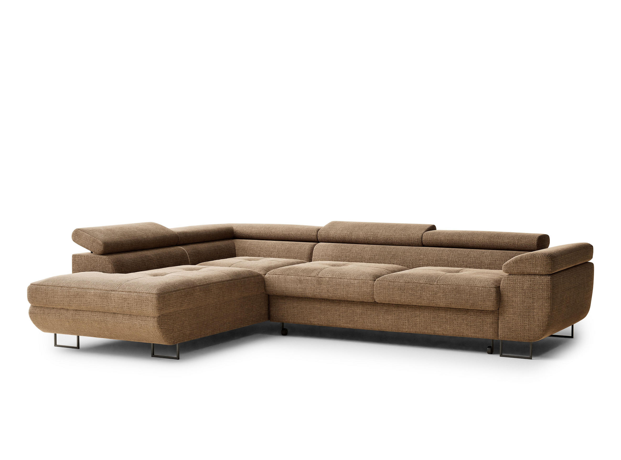 Maison de Reve Ecksofa Hellbraun 277x203 cm