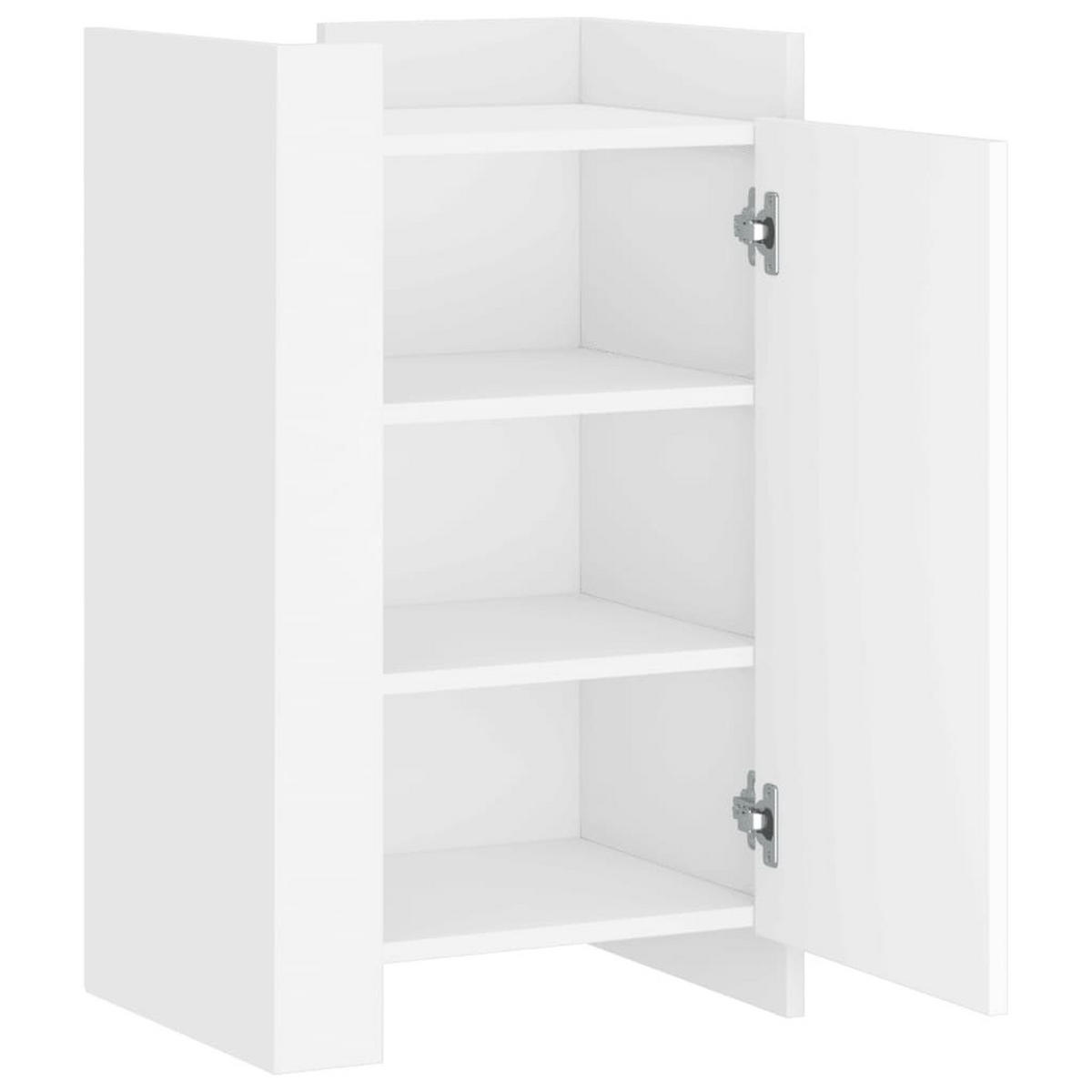 SIDEBOARD Weiss 45/35/75 Cm Holzwerkstoff - Weiß, Holzwerkstoff (45/75/35cm) - vidaXL