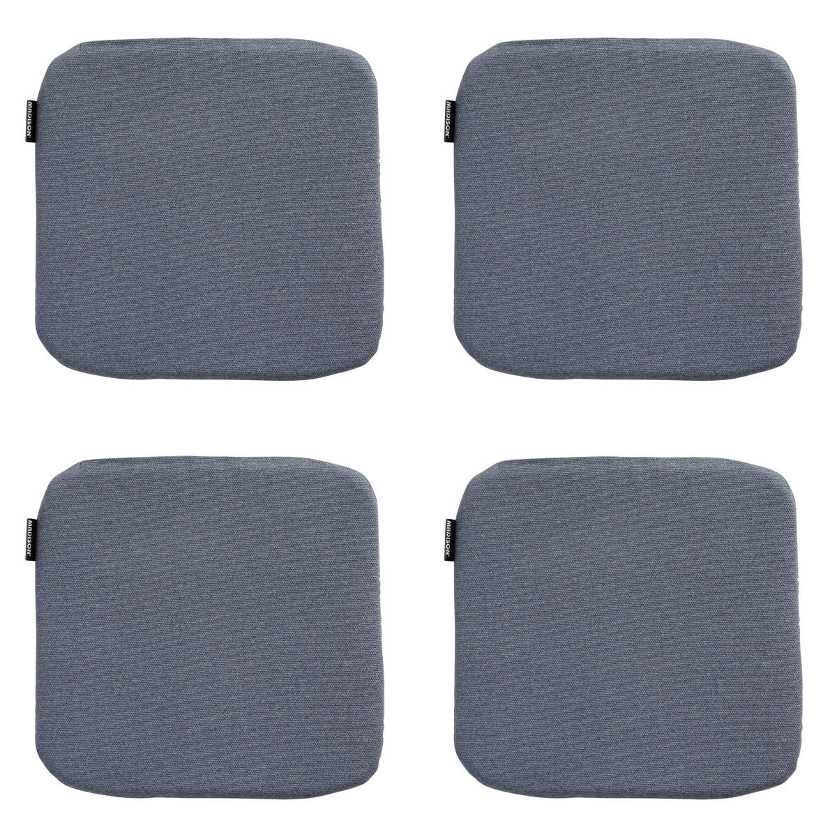 SITZKISSEN Manchester 40/40 cm 4er-Set - Blaugrau, Textil (40/2/40cm) - Madison