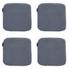 SITZKISSEN Manchester 40/40 cm 4er-Set - Blaugrau, Textil (40/2/40cm) - Madison