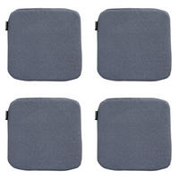 SITZKISSEN Manchester 40/40 cm 4er-Set - Blaugrau, Textil (40/2/40cm) - Madison