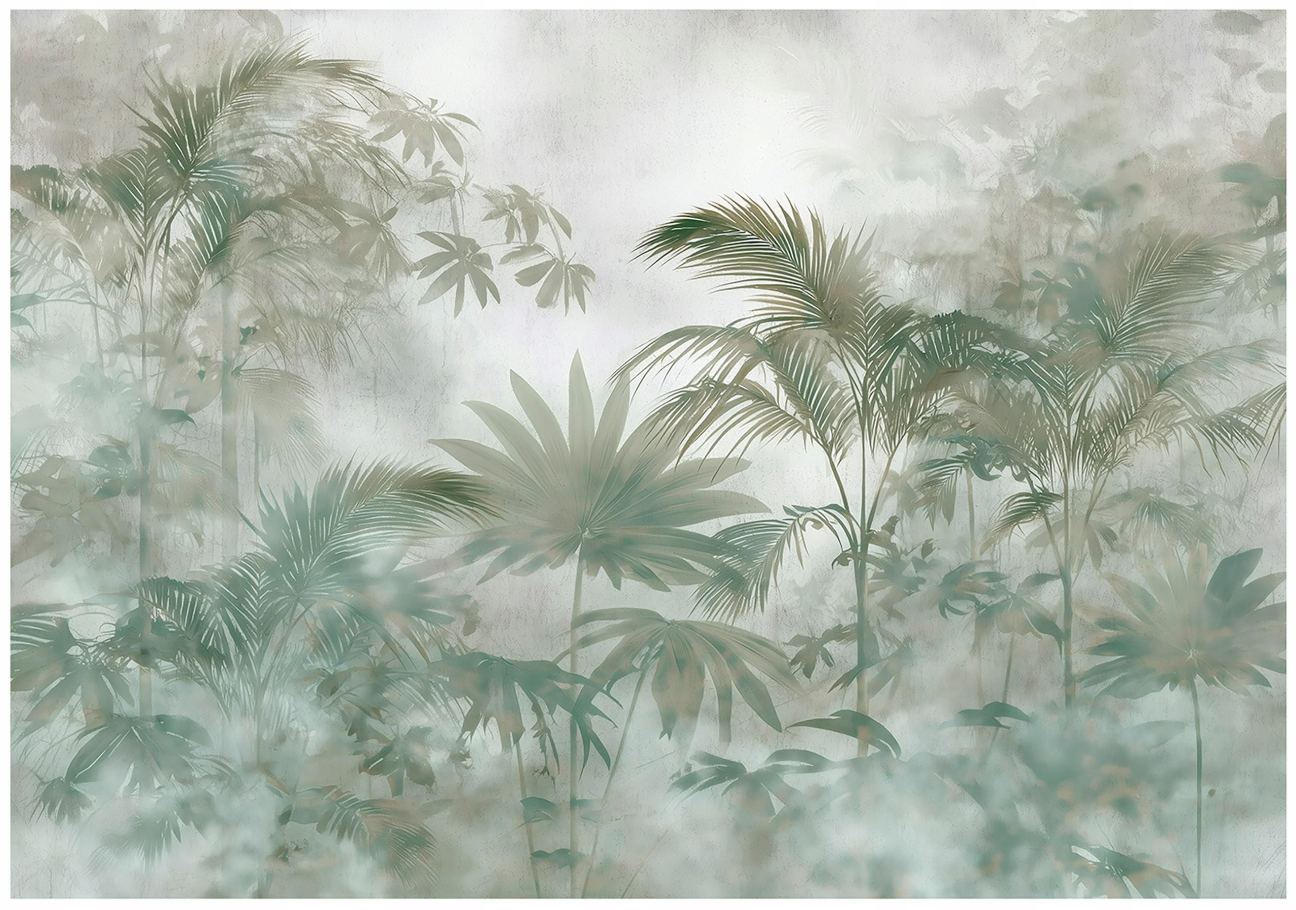 FOTOTAPETE Dschungel Blätter Grün 200x140 cm - Multicolor, Papier (200/140cm) - Wallarena