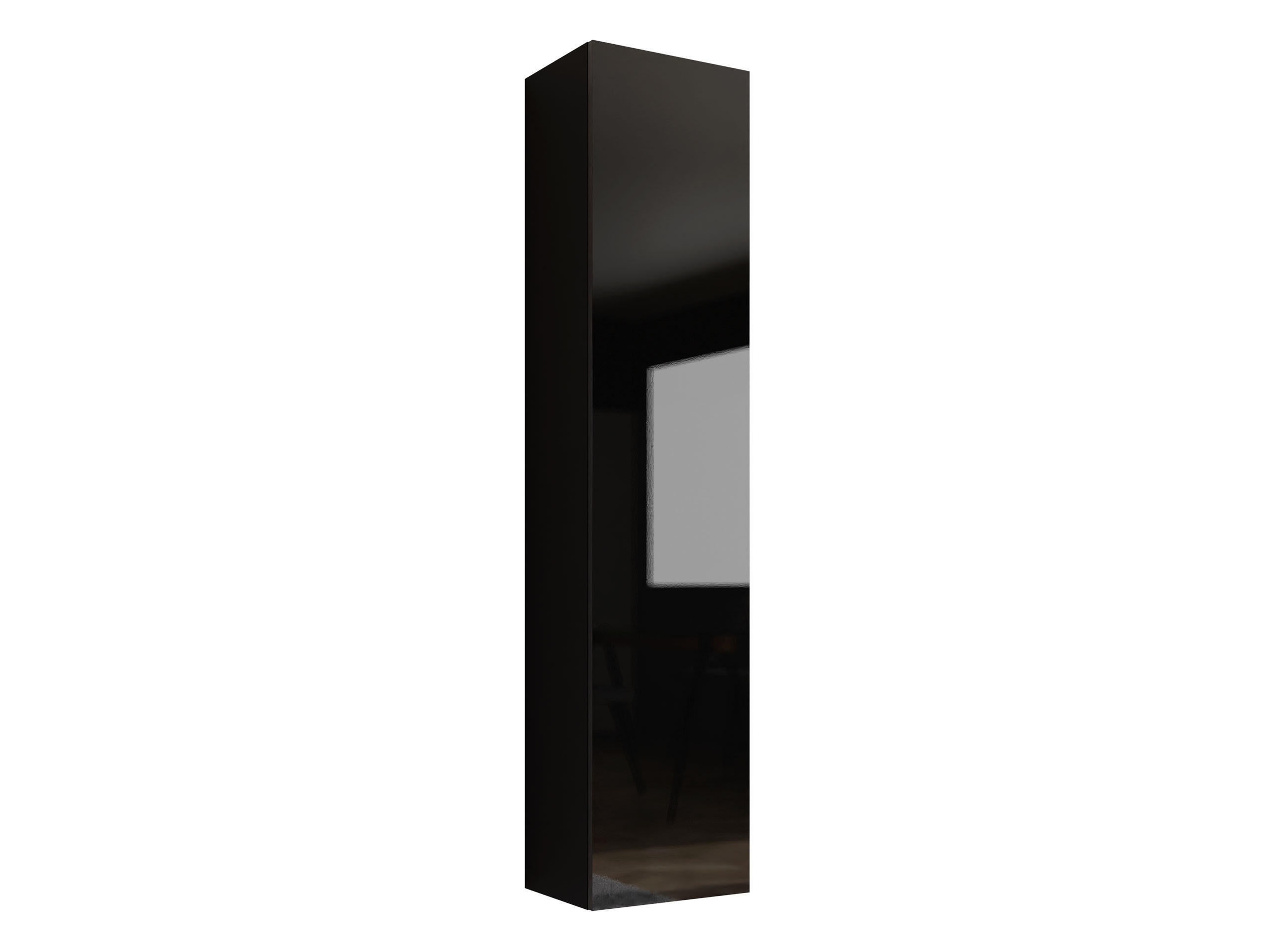 HÄNGEVITRINE 180 Vigo - Schwarz Hochglanz/Schwarz, Holzwerkstoff (40/180/30cm) - MIRJAN24