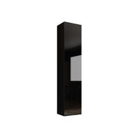 HÄNGEVITRINE 180 Vigo - Schwarz Hochglanz/Schwarz, Holzwerkstoff (40/180/30cm) - MIRJAN24