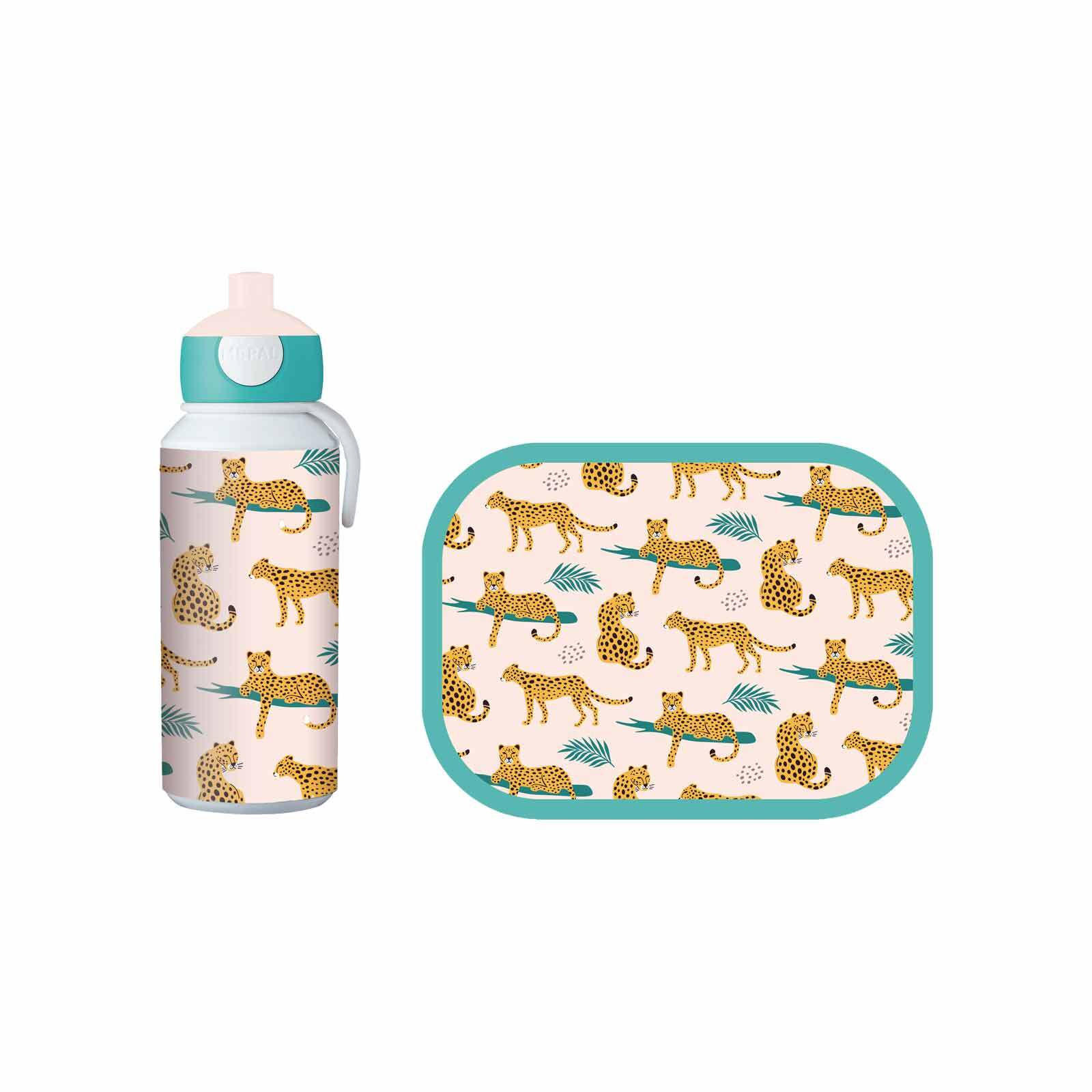 LUNCHSET Campus Leopard 400 ml + 700 ml 2er Set - Beige, Kunststoff (7.5/18.8/20.5cm) - Mepal