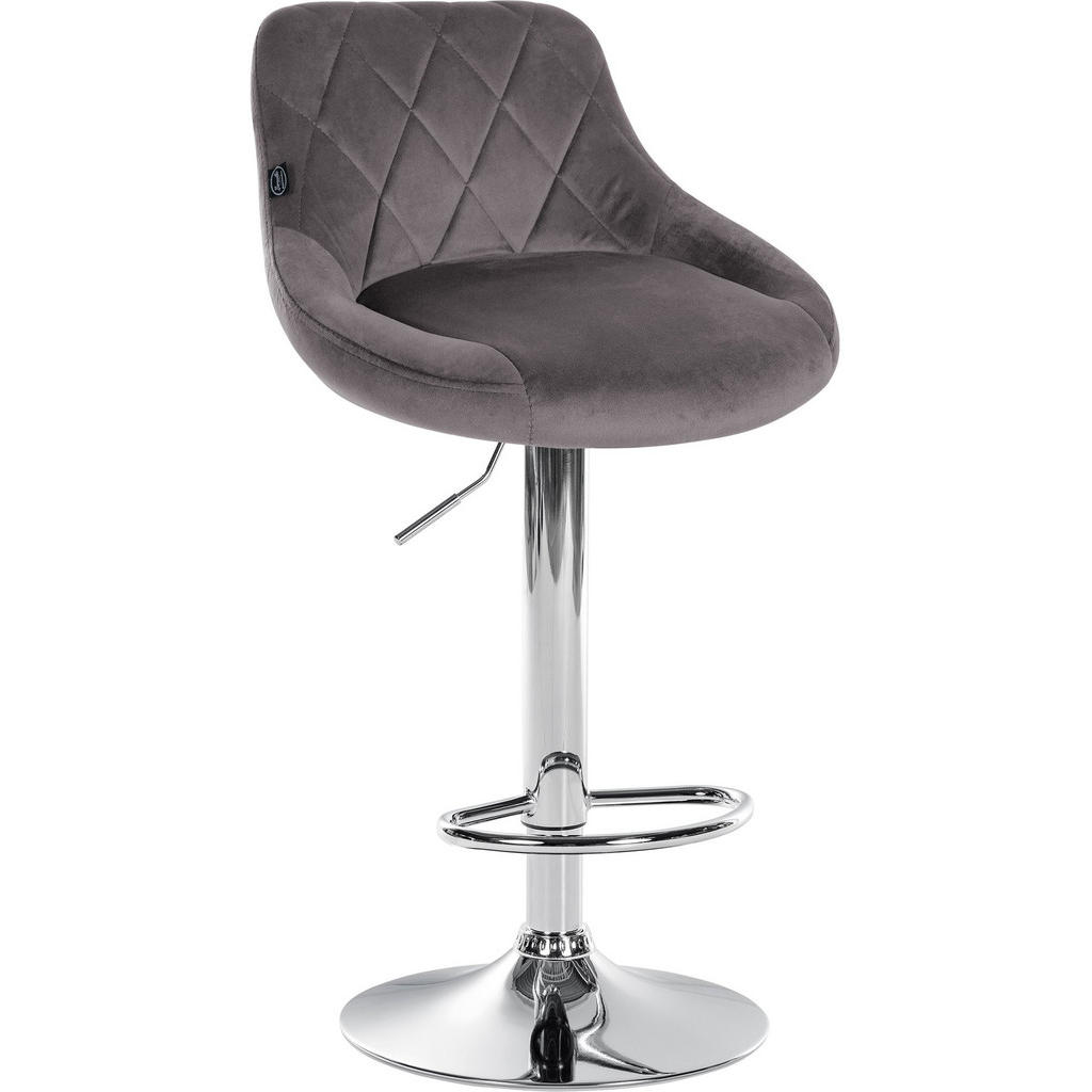 Thumbnail - CLP Barhocker, Grau, Textil, 46x83x49 cm, Esszimmer, Barmöbel, Barhocker
