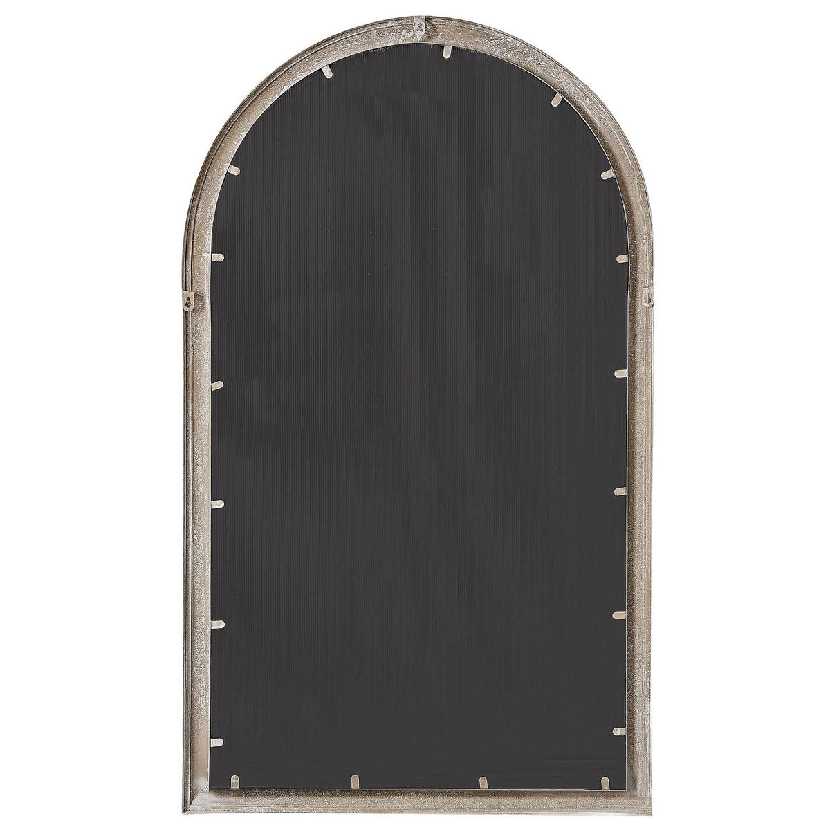 WANDSPIEGEL beige Fensteroptik 77/130 cm Trevol - Beige, Metall (77/130/5cm) - Beliani