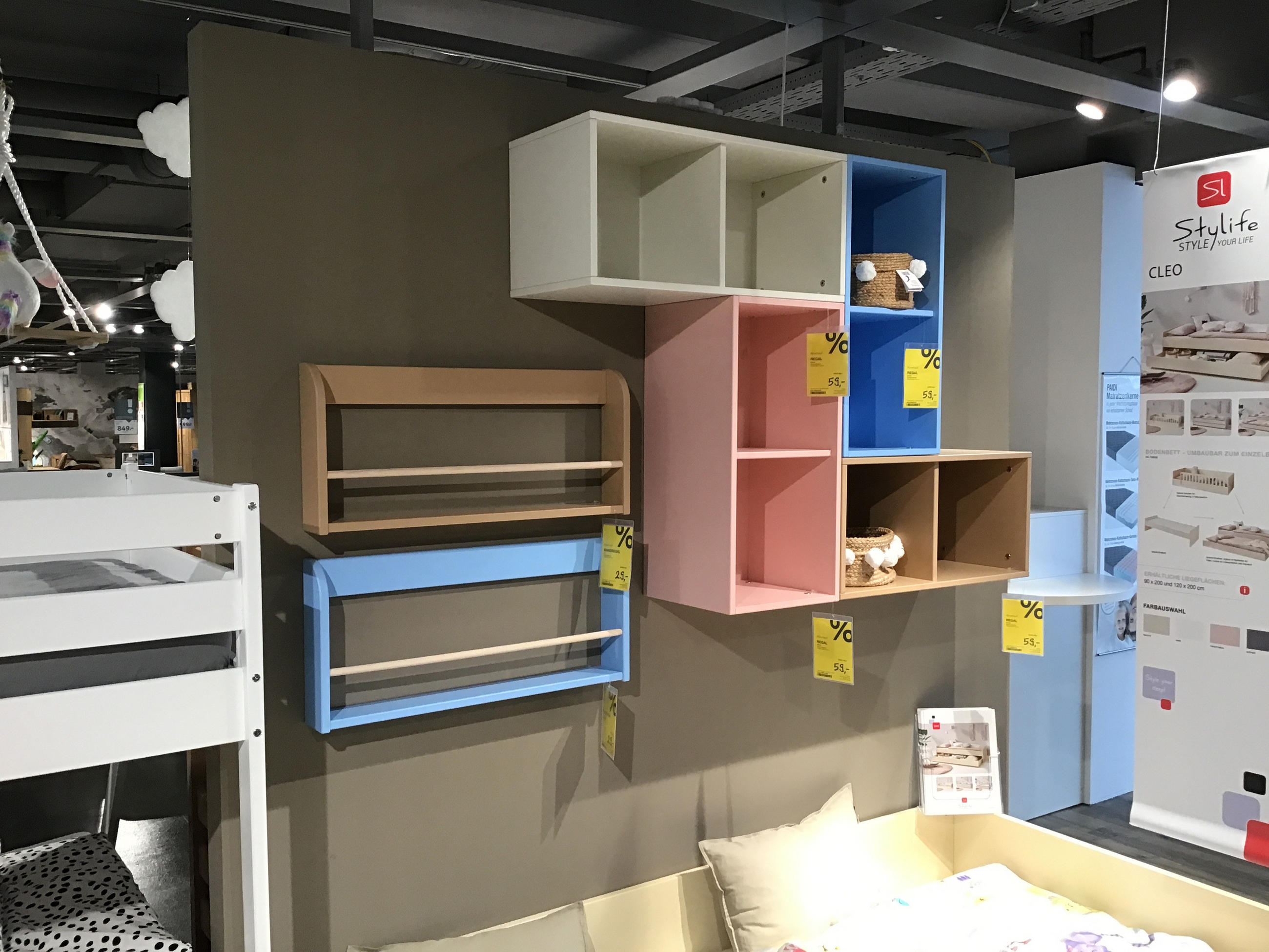 Diverse Hängeregale - Flexa