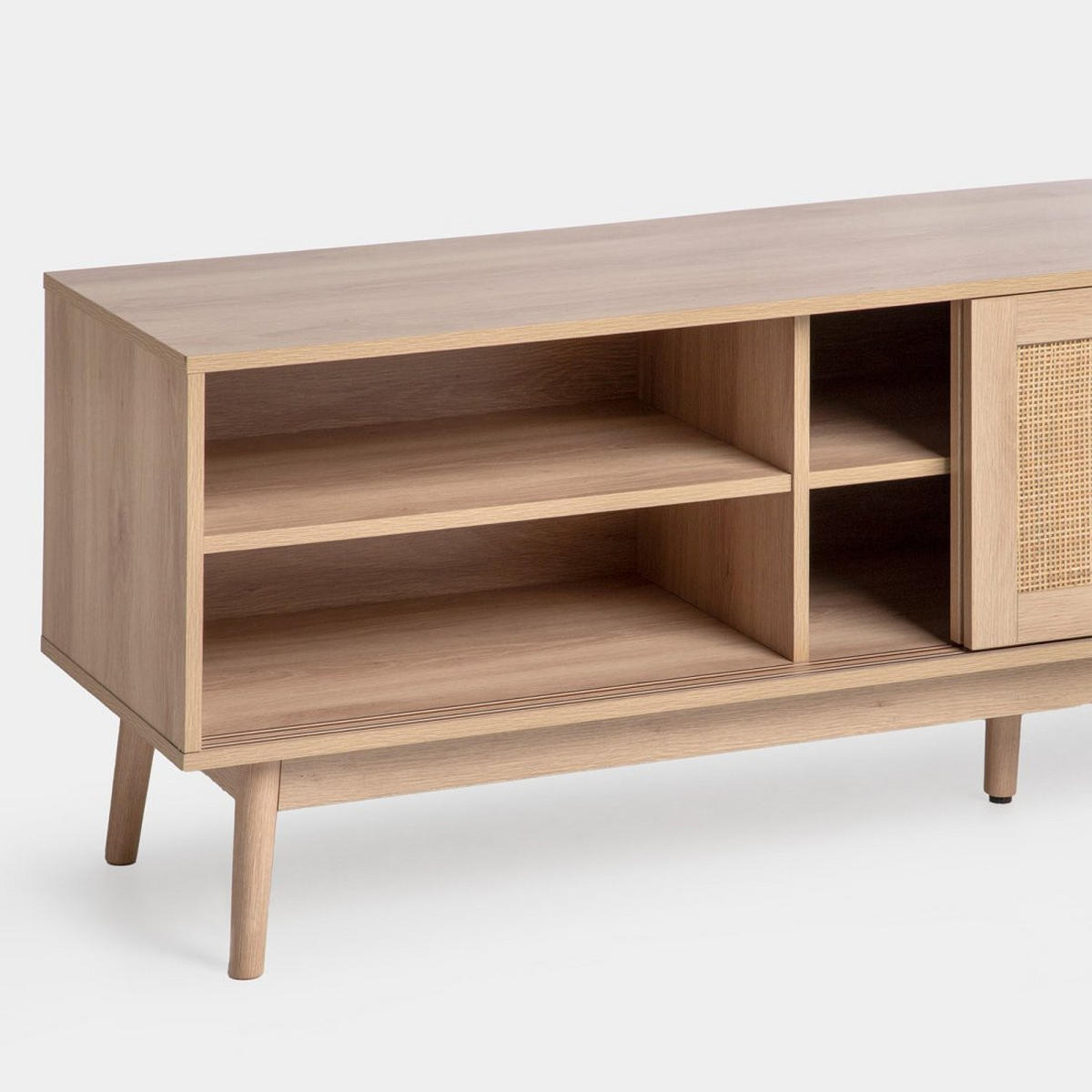 TV-ELEMENT Ikigai Natürlich 180 cm x 56 cm - Naturfarben, Holzwerkstoff (180/56/40cm)