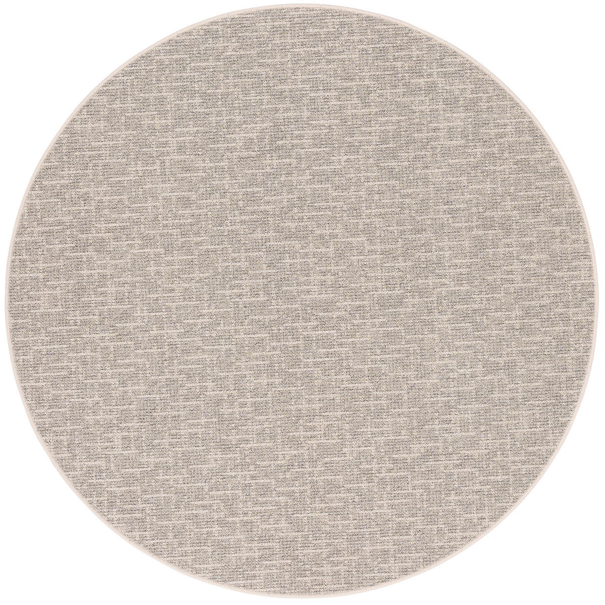 SCHLINGEN DESIGNER TEPPICH NIVA RUND - Beige, Textil (100/100cm) - Snapstyle