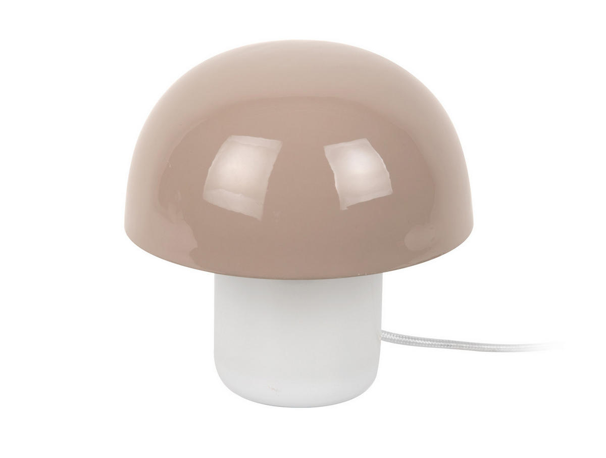 TISCHLAMPE Nuevo Mini Mushroom Grau 20/20/20 cm - Grau, Metall (20/20/20cm) - Leitmotiv