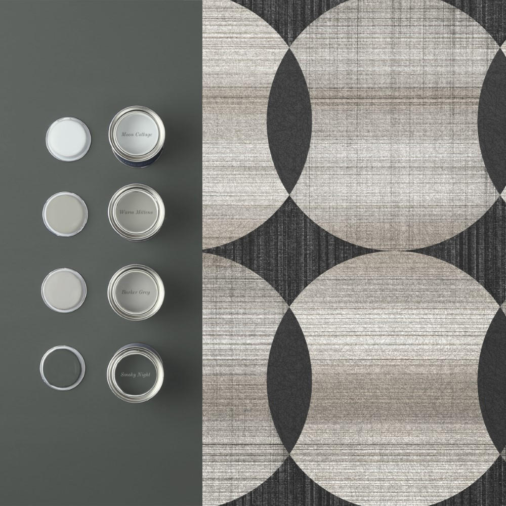 VLIESTAPETE - Tramonto Natural - Grau, Papier/Kunststoff (52/1005cm) - Graham & Brown
