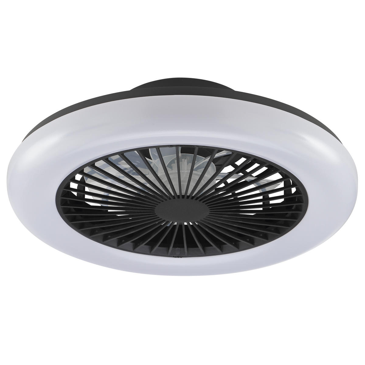 LED DECKENLEUCHTE Montero Schwarz 42/42/13,7 cm - Schwarz, Metall (42/42/13.7cm) - Brilliant