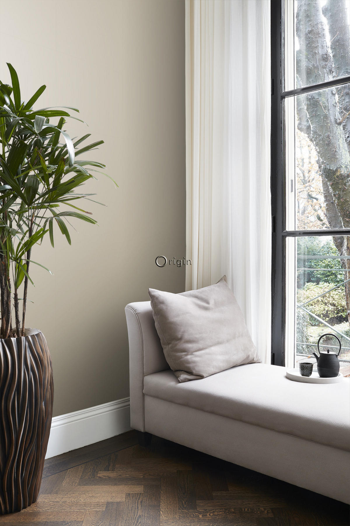 TAPETE Uni 53 cm x 10.05 m - Beige, Papier (53/1000cm) - Origin Wallcoverings